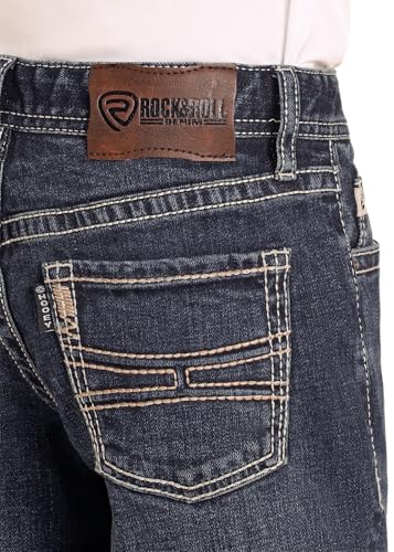 Rock & Roll Denim Boys' Hooey Regular Fit Bootcut Jeans4