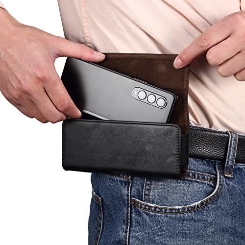 YRDUKJFDJ Funda For teléfono de Hombre con trabilla For cinturón, Compatible con Samsung Galaxy Z Fold 6, 5, 4, 3, 2, 1, Z Fold3 5G/F9260/F9160/F9000/W22/W20/W2022/W21 5G.