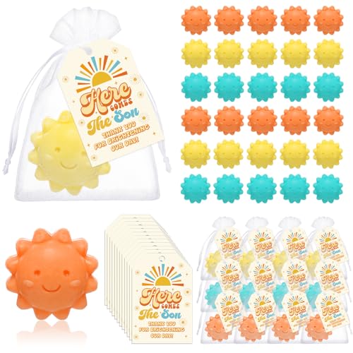 Mini savons de soleil artisanaux Loopeer (x36) pour invités de mariage