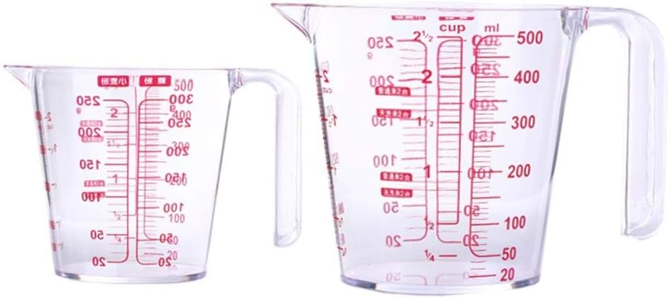 Measuring Cup, Plastic Clear Readability Of Measurements Kitchen Baking Cooking Tool (Size : #3) (Clear #3)