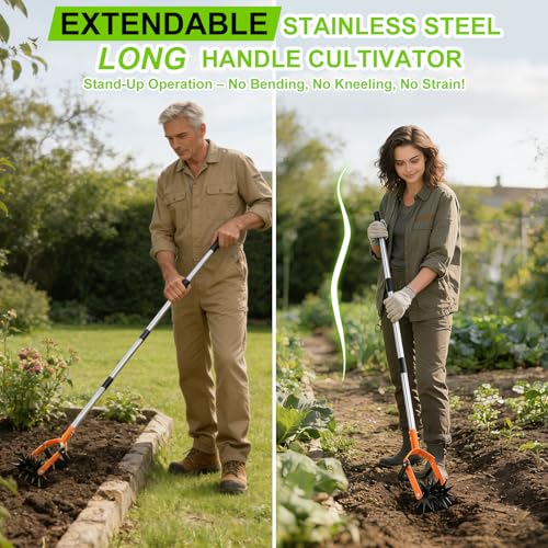 Herramienta de Jardín Cultivadora Rotativa 6" Acero miniatura 4