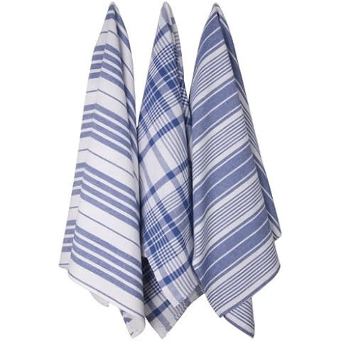 Now Designs Jumbo Pure Kitchen Towel Set of 3, Royal Blue Cover