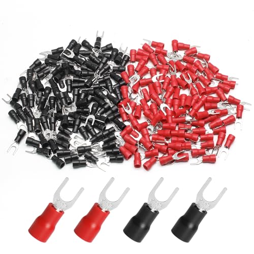 Terminales de crimpado tipo U aislados para reparar falsos contactos y cables sueltos 16-14 AWG
