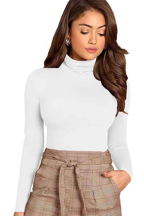 Black & White Women?s Premium High-Neck Top - Soft, Sleek, and Stylish-image-24