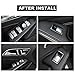 WODOFO GDR Inner Door Armrest Power Window Switch Button Sticker Trim Cover Compatible with Mercedes Benz GLK ML A B C E G Class C250 Ml350 W204 W212 Tesla Modle S X Interior Accessories