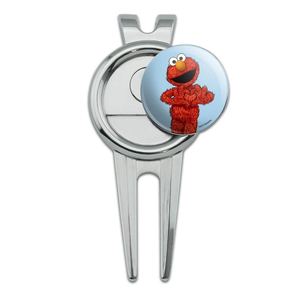 GRAPHICS & MORE Sesame Street Vintage Elmo Golf Divot Repair Tool and Ball Marker
