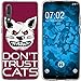 Produktbild PhoneNatic Case kompatibel mit Huawei P20 Silikon-Hülle Crazy Animals Katze M1