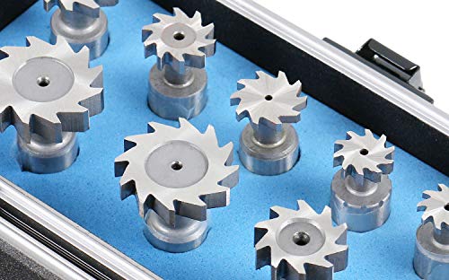 accusize industrial tools 10 pcs hss woodruff key cutter set 123939 straight shank 3800-1101