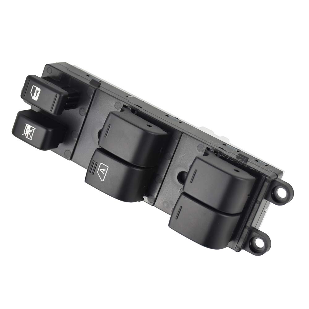Malcayang Master Power Window Switch 25401-ED500 25401-1JY0A 25401-EL30A for Nissan Versa Tiida C11 SC11 C11Z - Black Push Button Power Switch