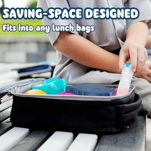 HiYZ Pacotes de gelo Penguin para lancheiras – Sacos de gelo reutilizáveis para crianças – Congelame