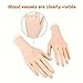 Practice Hand for Acrylic Nails Soft Touch Mannequin Hand for Nails, Flexible and Bendable Fake Hand for Nails for Nail Art Beginners (right)
