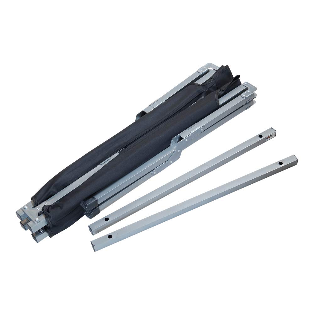 Grafner XL Feldbett mit Transporttasche, belastbar bis 150 kg, bequemes 600D Oxford-Gewebe – in schwarz, Klappbett Gästebett