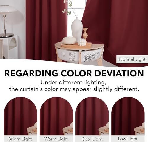 image for Deconovo Short Blackout Curtains for Small Windows Thermal Insulated R