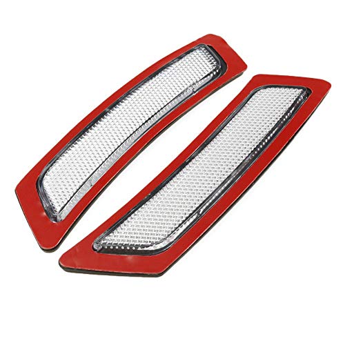 Image of 2pcs for BMW F10 5 Series 2011-2014 Front Side Marke Fender Bumper Reflector (White)