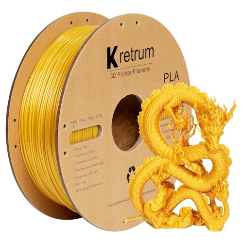 Kretrum PLA Filament 1.75 mm 3D Printer Filaments Cardboard Spool Refills 1...