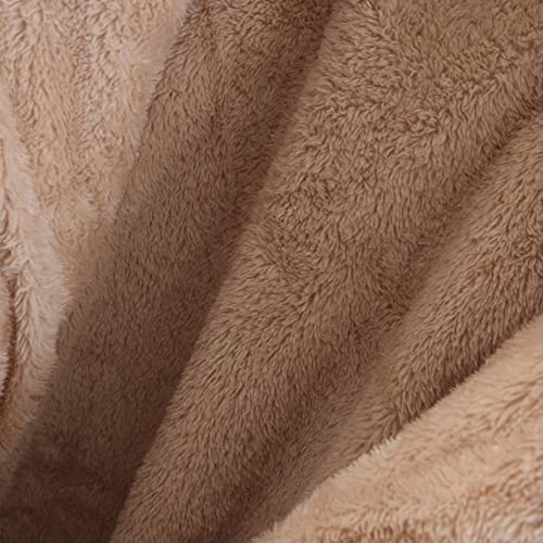 Flannel Shirts For Women, Wool Trench Coat Womens Rain Jackets Womens Long-Sleeve Zipper Front Hoode Warm Casual Jacket With Pockets Coat Check Panel Jacket Jacket No Hood(Coffee,3X-Large) #TOP5