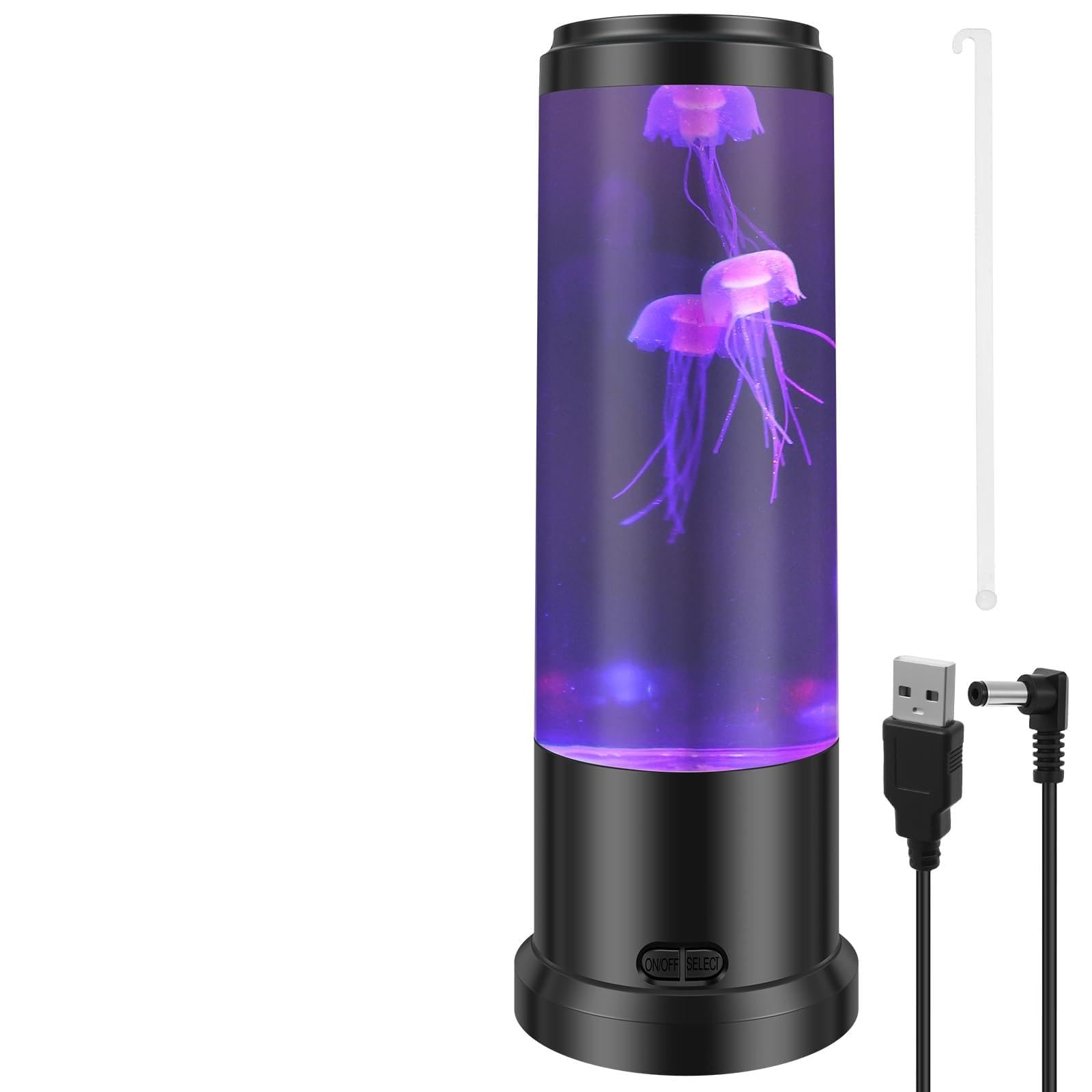 Jellyfish Lamp, Jelly Fish Lights Lamp with 7 Colours, Aquarium Night Light Jellyfish Lamps, Sensory Mood Light for Relax, Home Office Decor, Christmas Valentine's Day Birthday Gifts(Jellyfish Lamp)