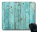 Turquoise Wood Teal Barn Wood Weathered Beach Mouse Pad
