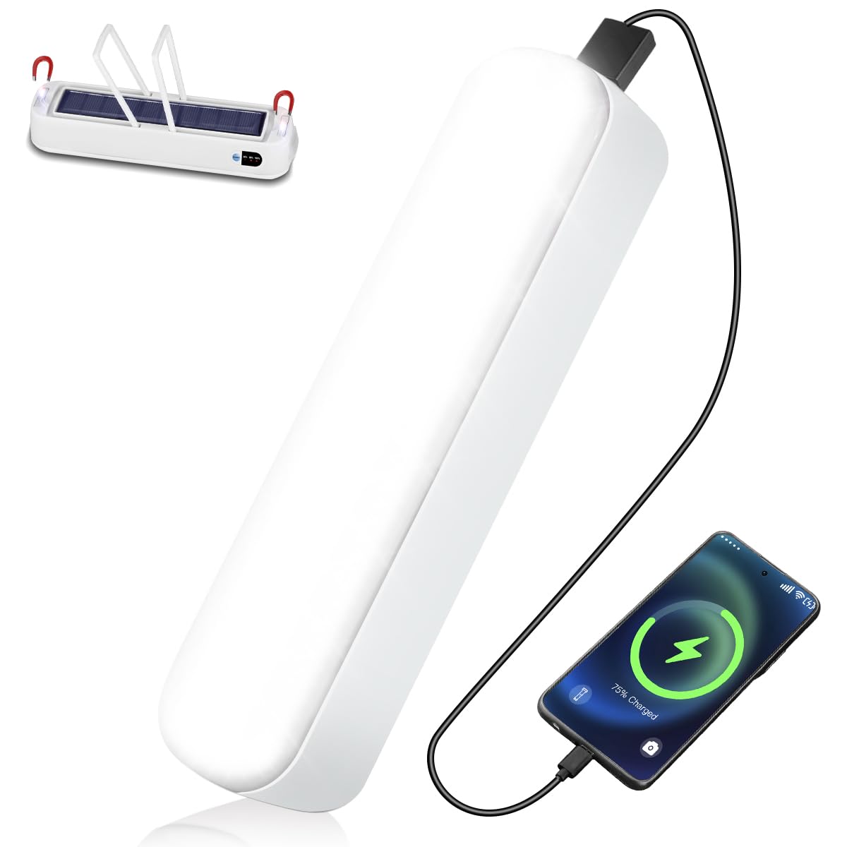 LeKaufen Bivvy Light Camping Lamp Rechargeable, Solar Tent Lights Camping Lights for Tents 5 Modes 2000 Lumens LED Camping Lantern Power Bank USB Campinglampe for Outdoor Emergency Hiking Fishing