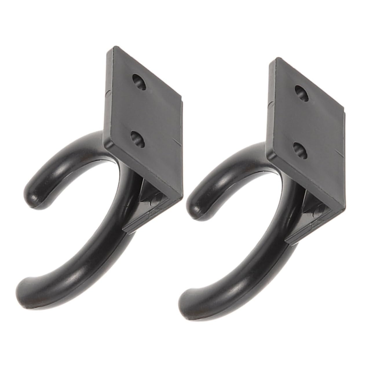 HANABASS 2pcs Microphone Hook Holder Wall Mount Mic Storage for Recording Studios Live Performances and Meetings Lightweight Plastic Design for Various Recording Environments