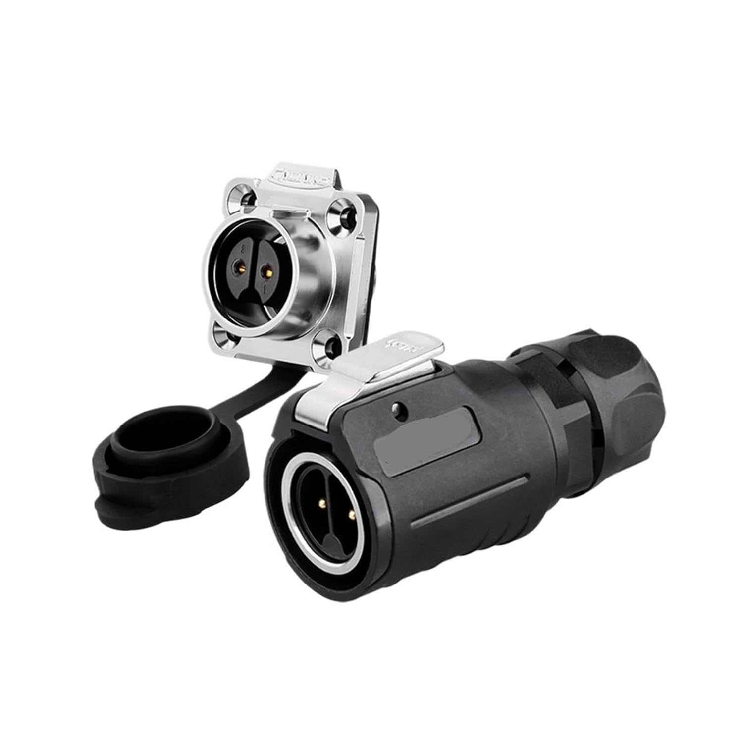 LP16 Soldering Cable Electrical Connector IP68 Waterproof Industrial Connectors for LED Automotive Applications(2 Pin Four-Hole)
