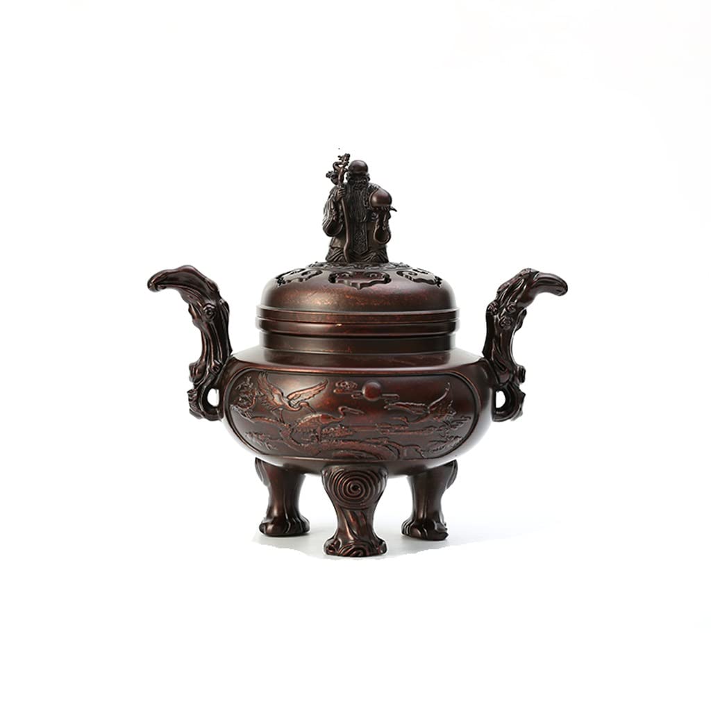 Incense Holder Base Incense Furnace Household Indoor Aromatherapy Large Copper Ornament Sandalwood