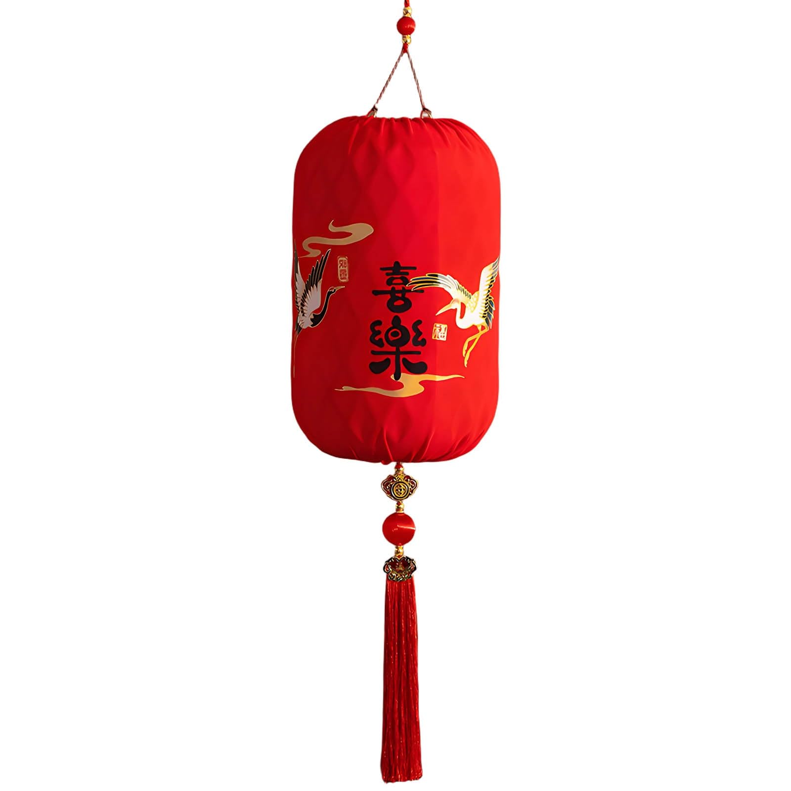 SBZIOJHDR Chinese-style lanterns, Exquisite Red Lantern, Durable Embroidered, Chinese Snake Year Lanterns(C,9in)
