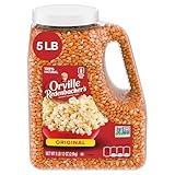 Orville Redenbacher's Gourmet Popcorn Kernels, Original Yellow, 4g Fiber Per Serving, Movie Night Supplies, 5 lb.