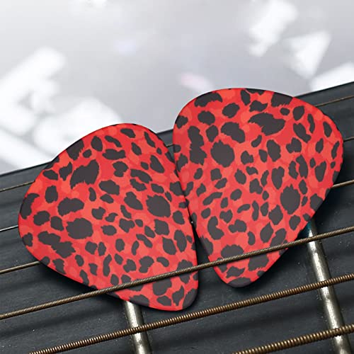 Ensemble de 12 médiators de guitare à motif léopard rouge pour guitare acoustique, guitare électrique, contrebasse… - Les Beatles, Paul McCartney, John Lennon, RIngo Starr, George Harrison Ensemble de 12 médiators de guitare à motif léopard rouge pour guitare acoustique, guitare électrique, contrebasse… – Image 8