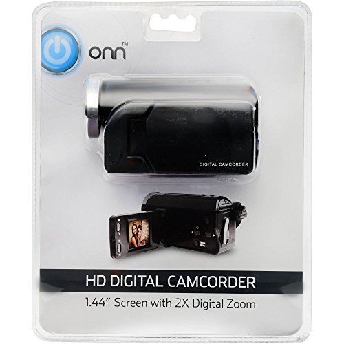 ONN HD Camcorder Video Camera With 1.44-inch Screen, 2X Digital Zoom, 720p HD (Up To 1280 x 720 Resolution). Includes Video Editing Software. Records Video To SD Memory. Model ONA17CA010.