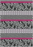  Kokka Tela Jacquard tejida de algodón gris - por metro