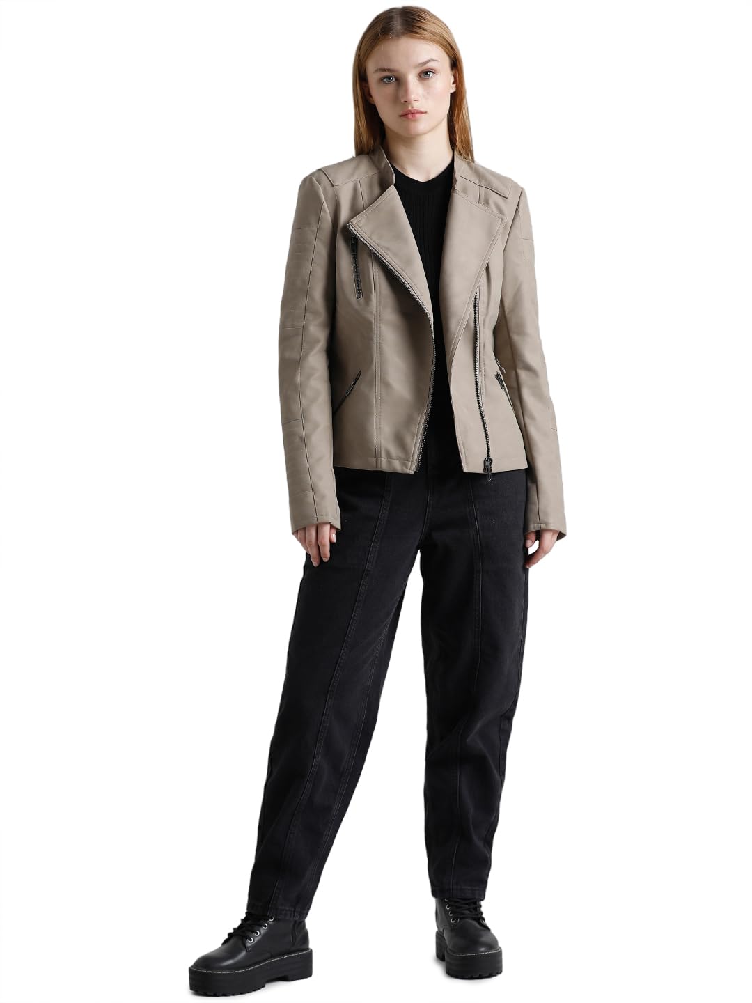 ONLY Women's Polyester Blend Regular Fit Jacket