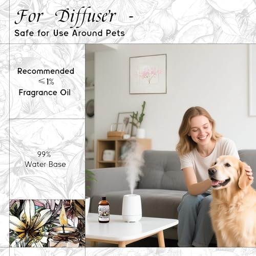 Image of HIQILI Honeysuckle Fragrance Oil for Diffuser & Candle Making - 5.07 Fl Oz | Ideal for Making Perfume for Women, Relaxation, Beautiful Gifts - 150 ML