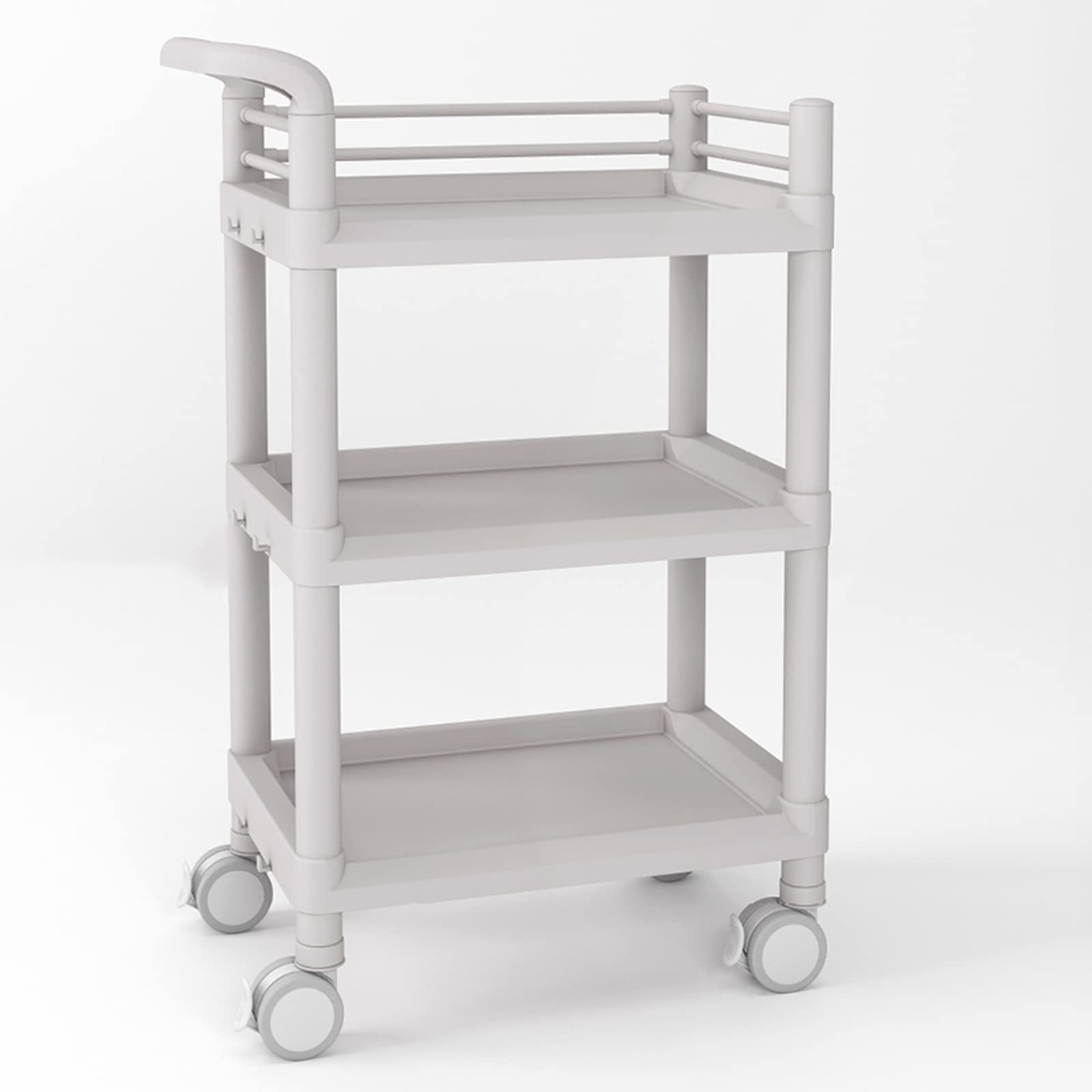 Carrello medico con ruote, carrello multiuso con cassetti e secchi, soluzione di archiviazione mobile, carico massimo 150 kg per uso sanitario e ultrasuoni