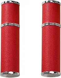 2 peças de couro de 4,8 g - conjunto de atomizador de perfume embrulhado, Vermelho, 0.2 Ounces