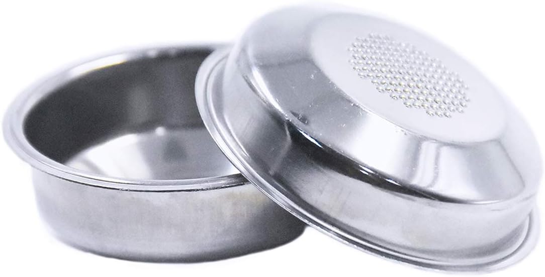 50mm Single Wall Filter for Breville Espresso Machines BES820XL BES830XL 800ESXL Café Roma ESP8XL Café Modena ESP6SX (2 Pack) (One Cup + Two Cup)