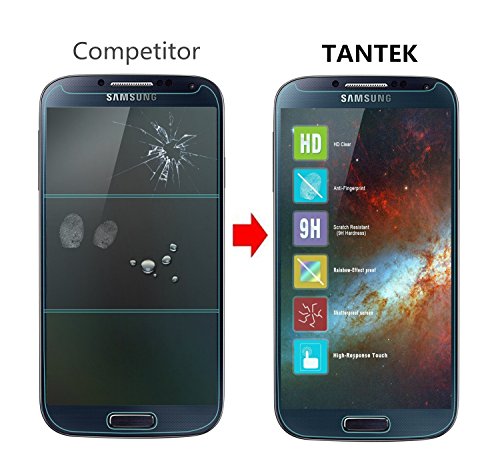 Tantek Tempered Glass Screen Protector For Samsung Galaxy S4-2 Pack #TOP1