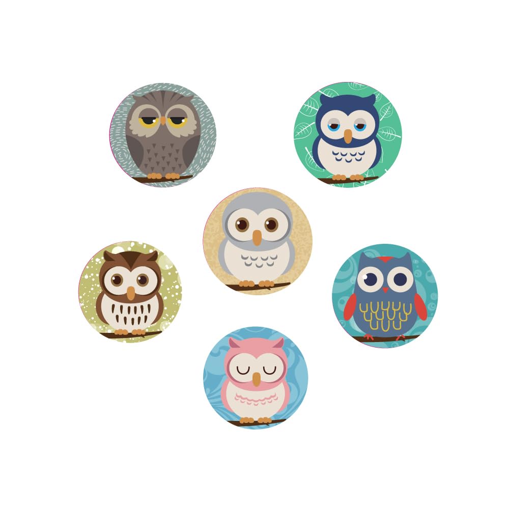 Classroom Capers Mixed 784 X Cute Owl 10Mm Mini Reward Stickers For Teachers. Ideal For Reward Charts And Mini Rewards