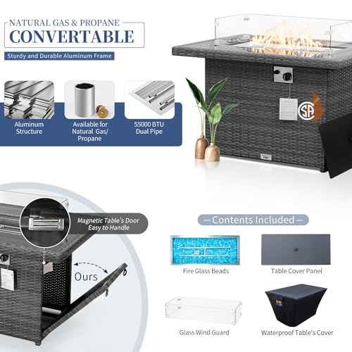 NICESOUL-Modern-Luxury-293-High-Back-Extra-Large-Size-Rattan-Patio-Furniture-Sectional-Sofa-Sets-with-GasPropane-Fire-Pit-Table-Outdoor-Conversation-Sets-with-Firepit-7-Pieces-Gray