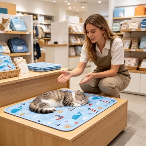 Tapis de chenil pour chiot idéal en salon, balcon et siège auto