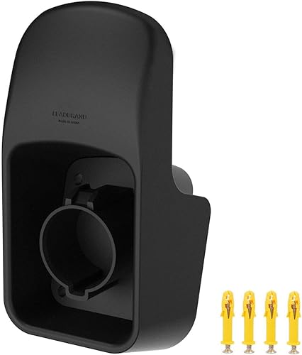 SKYFISH Soporte para cargador de vehículos eléctricos no oxidante – Funda SAE J1772 de alta calidad para gestión de cables de carga de vehículos