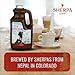 Sherpa Chai Spicy Organic Chai Tea Concentrate, 64 oz - Himalayan Black Tea Concentrate w/Freshly Pressed Ginger - Authentic Recipe Brewed by Nepali Sherpas - Chai Tea Gift for Latte Tea Lovers