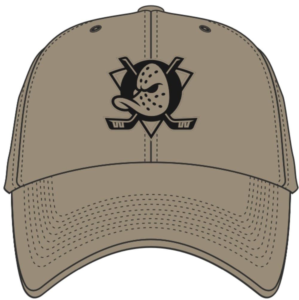 Unisex Beige 47 Anaheim Ducks Clean Up Suede Cap - Khaki Kh - Khaki One Size, One Size
