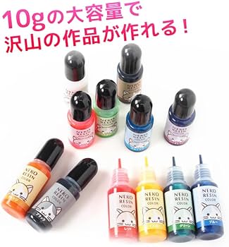 ネコッコレジン液 ユキハナ15本、フルール15本、コーティング剤つき