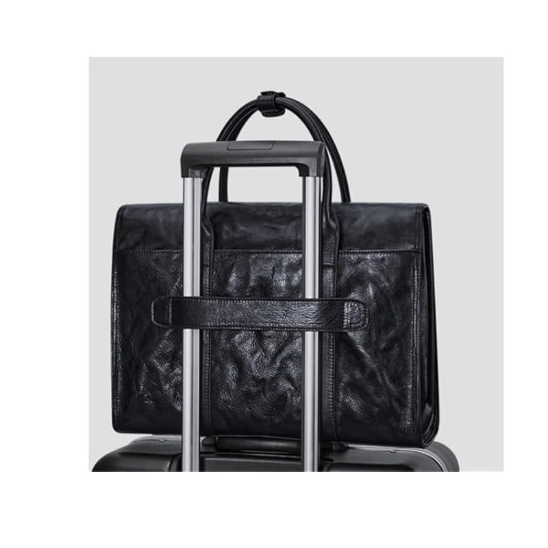 Nordic Men's Handbags, Hand-grained Men's Bags, Cowhide Large Capacity Briefcases for Office Commute3