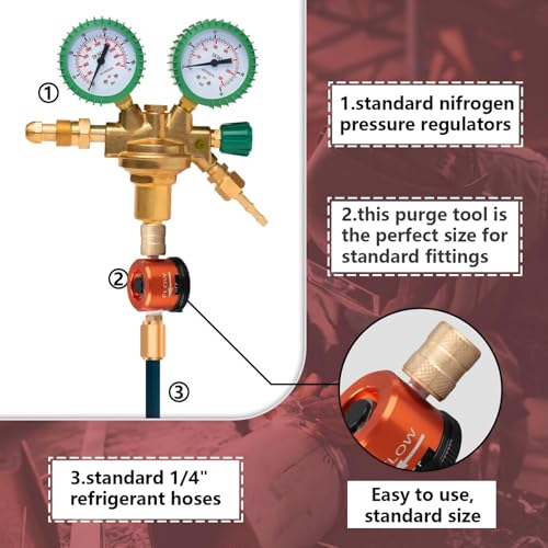 Herramienta de purga de nitrógeno para HVAC miniatura 5