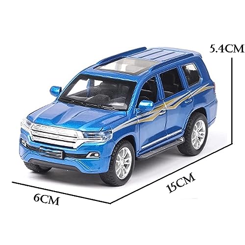 Image of 1:32 Scale Cruiser Toy Car for Kids Diecast Metal Cars with Light Sound Pullback Openable Doors