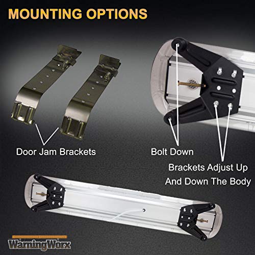 WarningWorx Dominator 88 Full Size 47" LED Warning Light Bar for Trucks, Pilot Cars – Ideal for Daytime Use with 88Watt Bright LEDs – Universal EZ Mount Brackets, Wiring, Control Box Included - Thumbnail 6