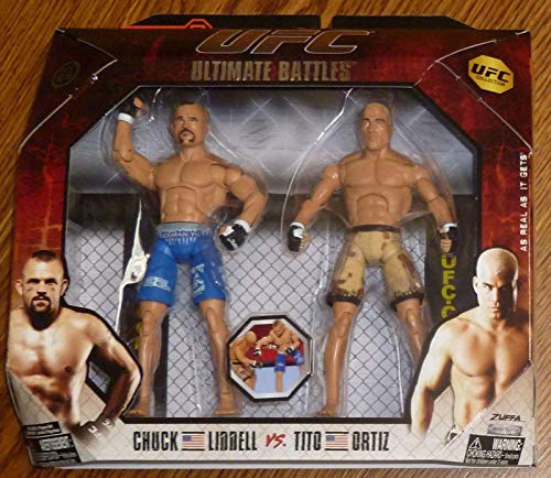 Tito Ortiz Chuck Liddell UFC Jakks Pacific Action Figures Ultimate Battles 3 Set - Unsigned UFC Products