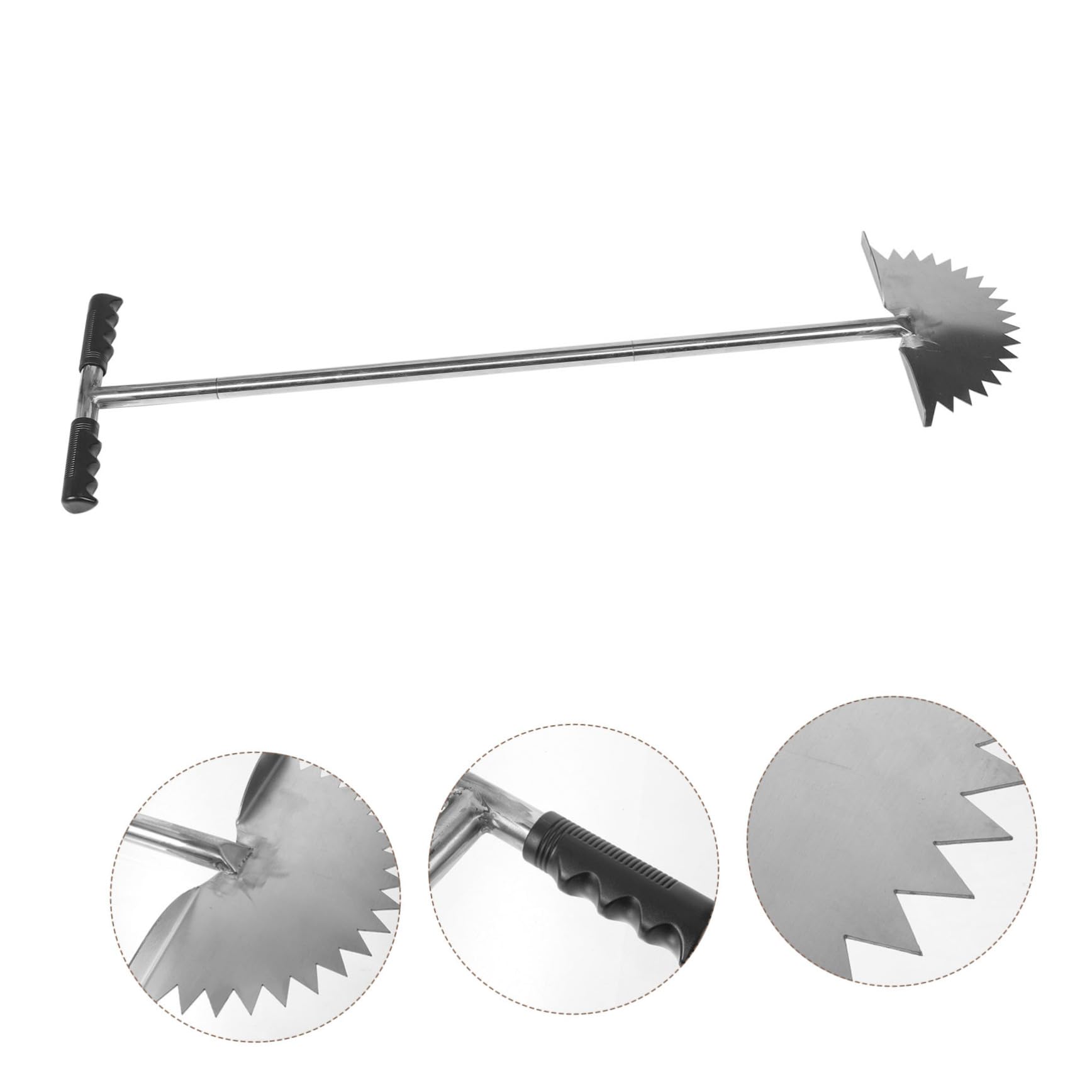 Sosoport Attrezzo per Bordi Prato a Mezzaluna in Metallo Inossidabile e Plastica, Design Ergonomico Facile da Usare per Paesaggistica e Abbellimento Esterni